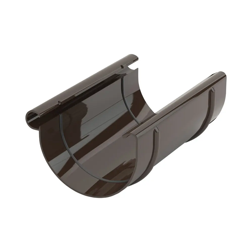 Gamrat Złączka rynnowa PVC 100mm ciemny brąz